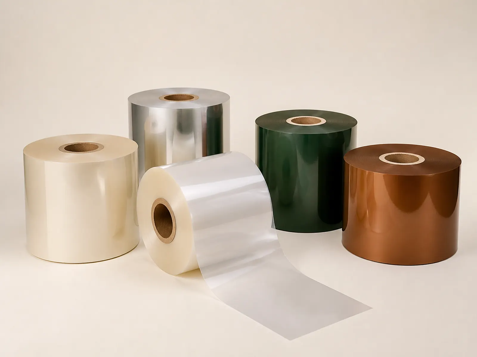 Unbranded flexible packaging rollstock placeholder
